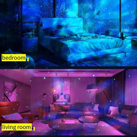 Dinoglow Egg Projector, Dinoglow 4 in 1 Northern Lights Projector, Night Lights, Dinosaur Egg Aurora Star Projector Night Light (White)