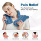 Neck Heating Pad Microwavable for Shoulders, Warmer Wrap Microwave Heating Pad for Neck and Shoulders for Pain Relief (Light Blue)