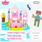 64 Pcs Magnetic Blocks-Princess Castle Collection World,Magnetic Building Blocks for 3+ Year Old Boys & Girls, Creative STEM Sensory Toys,Christmas Birthday Gifts for Kids Ages 3-8
