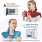 Neck Heating Pad Microwavable for Shoulders, Warmer Wrap Microwave Heating Pad for Neck and Shoulders for Pain Relief (Light Blue)