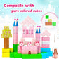 64 Pcs Magnetic Blocks-Princess Castle Collection World,Magnetic Building Blocks for 3+ Year Old Boys & Girls, Creative STEM Sensory Toys,Christmas Birthday Gifts for Kids Ages 3-8