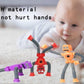 6PCS Telescopic Suction Cup Robot Toy,Pop Tubes,Toys for Kids,Toddler Travel Toys,Toddler Sensory Toys,Figette Toys,Fidget Toys for Kids,Treasure Box Prizes,Small Toys for Kids Prizes